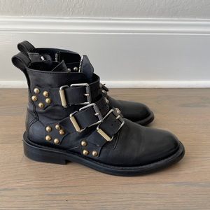 Zadig & Voltaire Studded Moto Boots